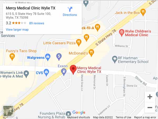 Get Directions to Internal Medicine Doctor in Wylie, TX